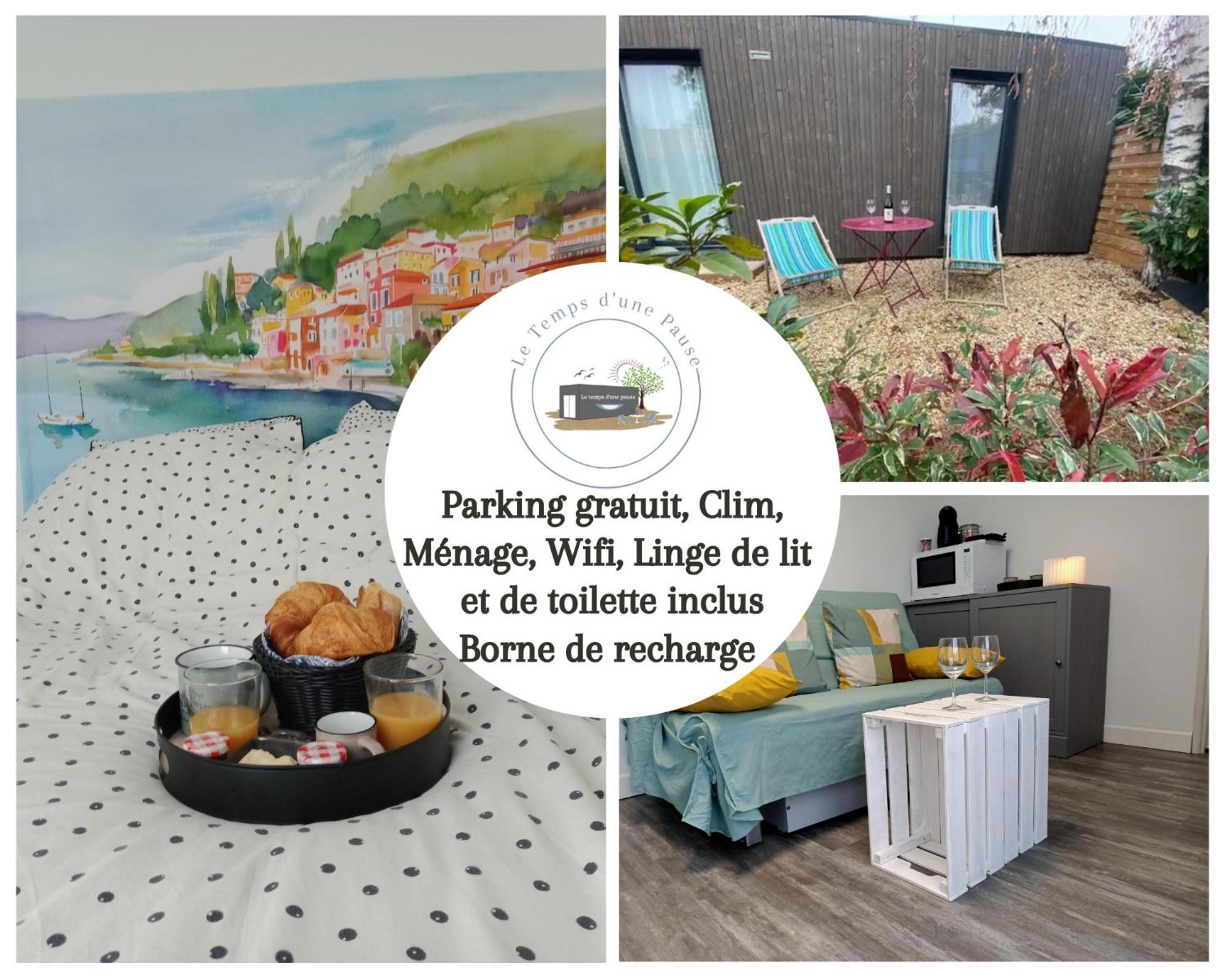 Le Temps d une Pause - Studio Indépendant climatisé jusqu à 4 personnes avec vue sur le Beaujolais - Borne recharge véhicule électrique Montmerle-sur-Saone Exterior foto